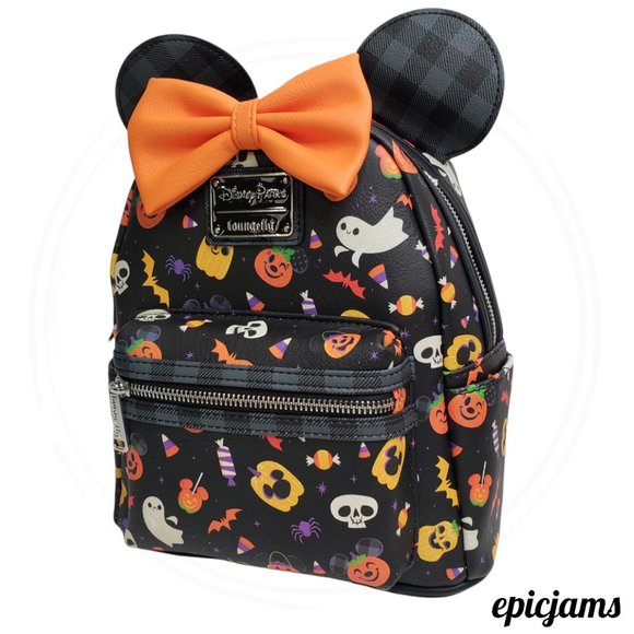 Loungefly Disney Parks 2021 Minnie Mouse Halloween Mini Backpack - Picture 3 of 9
